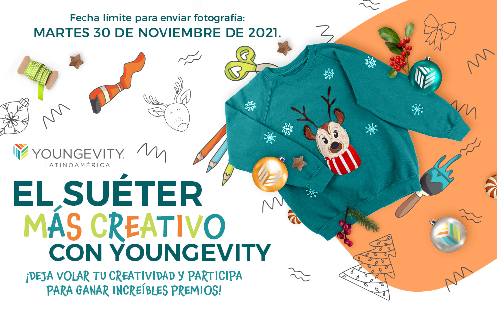 ¡El suéter más creativo de Navidad con Youngevity!